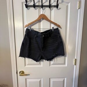 Old Navy OG Straight Black Denim Shorts